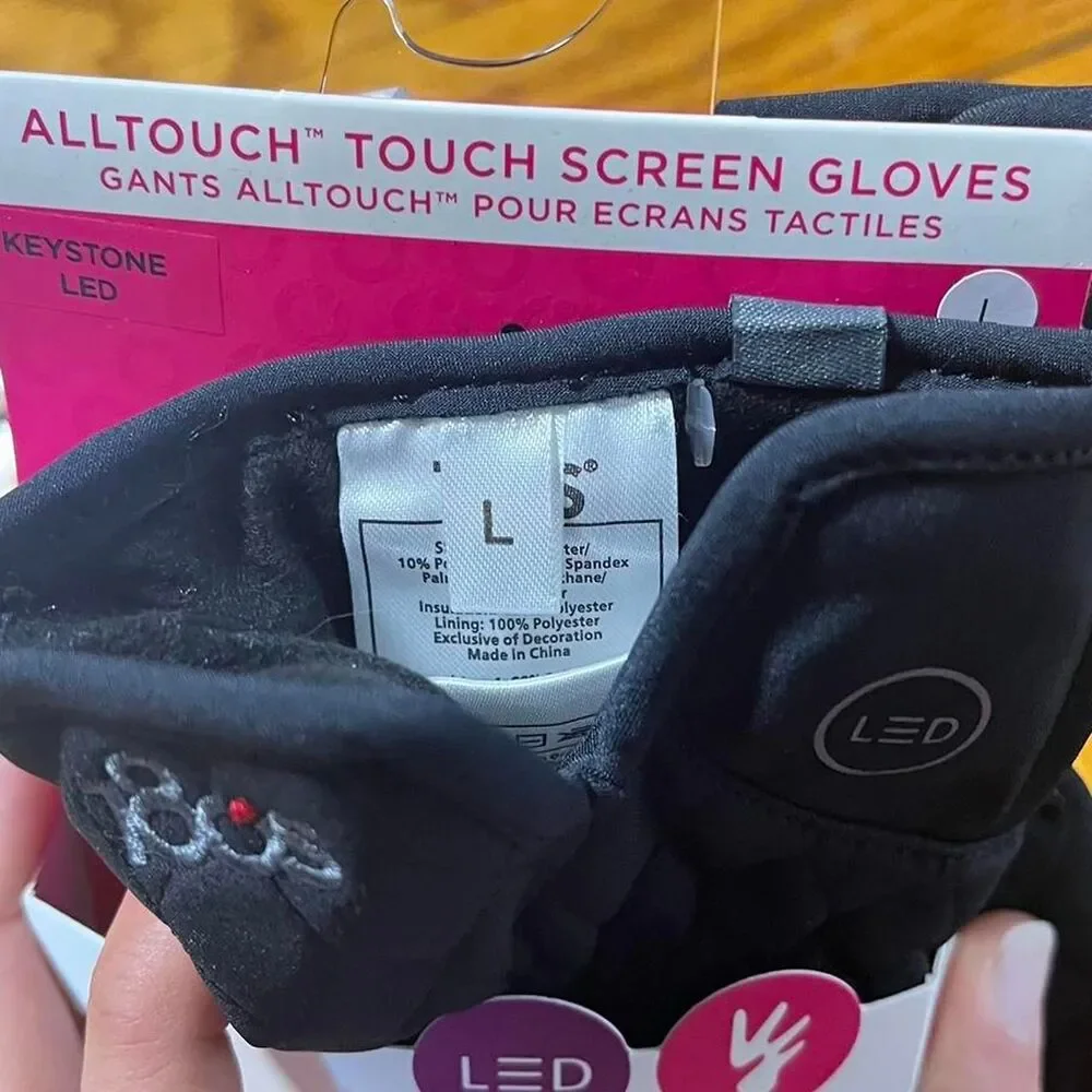 180s Women's Black Gloves